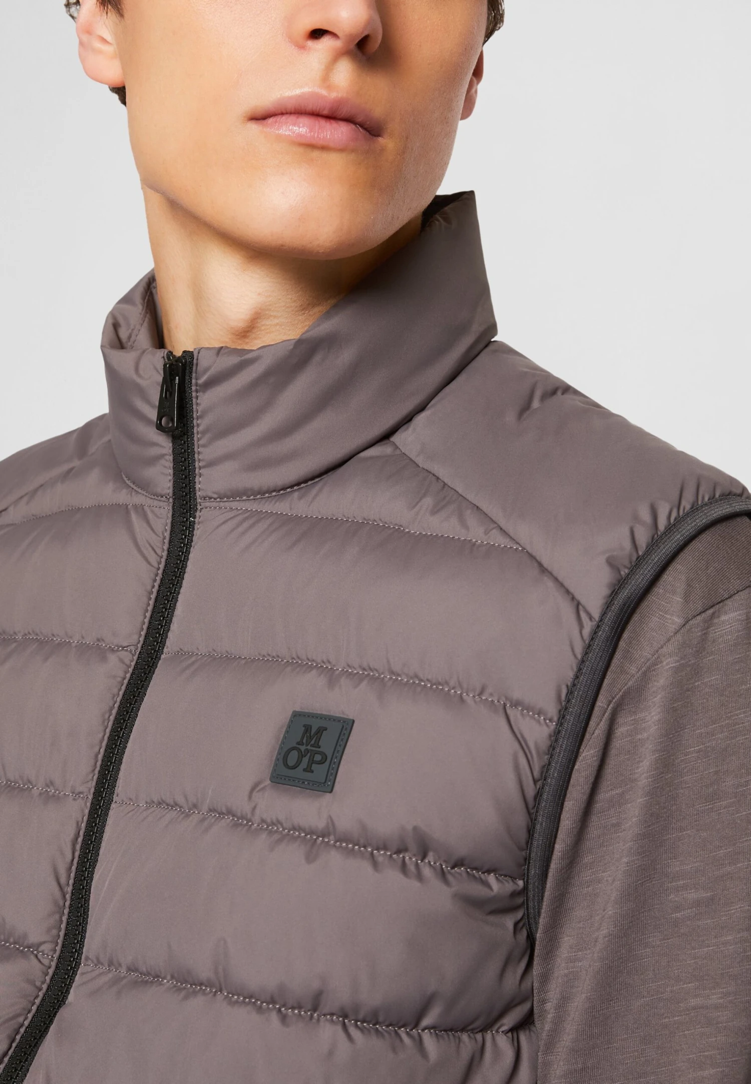 Marc O'Polo Regular FitStand Up Collar- Waistcoat - Moonless Sky - Image 5