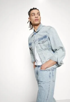 Karl Lagerfeld Jeans Relaxed- Denim Jacket - Acid Light Blue