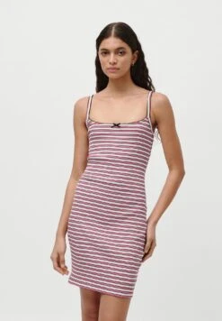 INES DRESS - Jersey Dress - Pink/schwarz/weiß