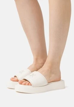 Calvin Klein Dress Flatform- Heeled Mules - Marshmallow
