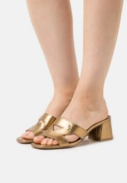 Kurt Geiger London Odina Block - Heeled Mules - Gold