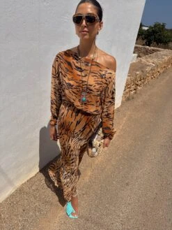 NEVER FULLY DRESSED TILLY DRESS - Cocktail Dress / Party Dress - Brown