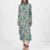 Marimekko CAVEA TUMMA - Jersey Dress - Dark Green/turquoise/black