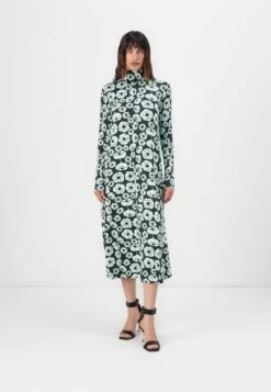 Marimekko CAVEA TUMMA - Jersey Dress - Dark Green/turquoise/black
