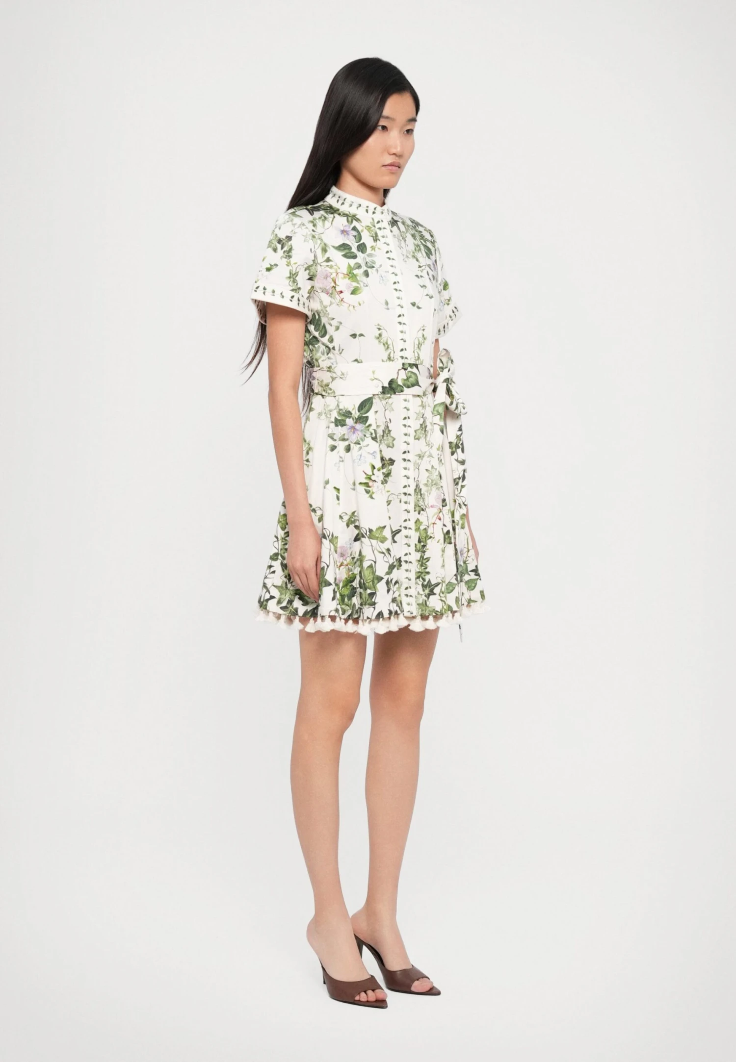 Alice + Olivia LUCY ROLL MINI SHIRT DRESS - Shirt Dress - Ivy Romance - Image 4