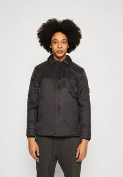 Rains Fuse Overshirt Unisex - Light Jacket - Black