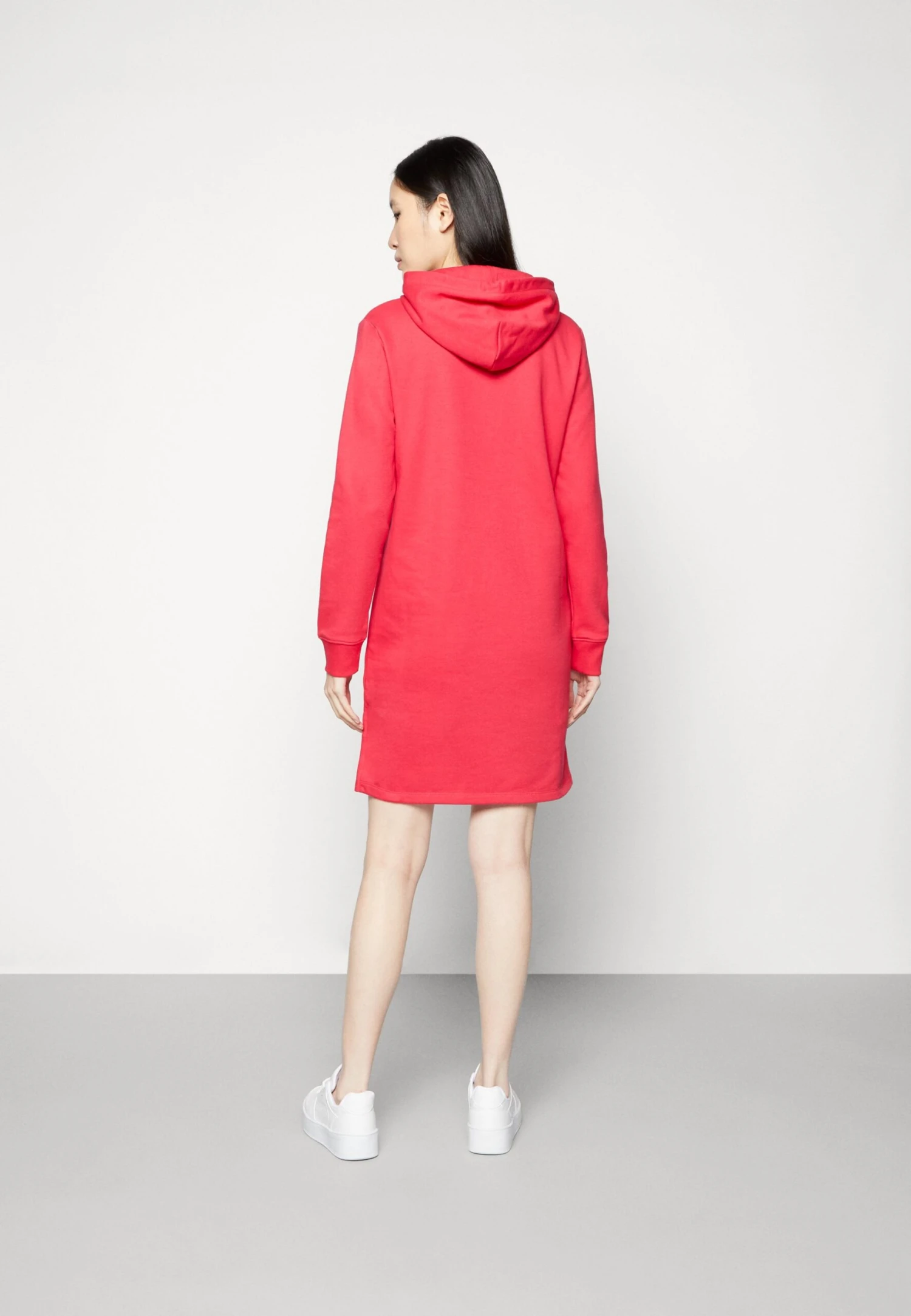 Gant Banner Shield Hoodie Dress - Day Dress - Raspberry Red - Image 3