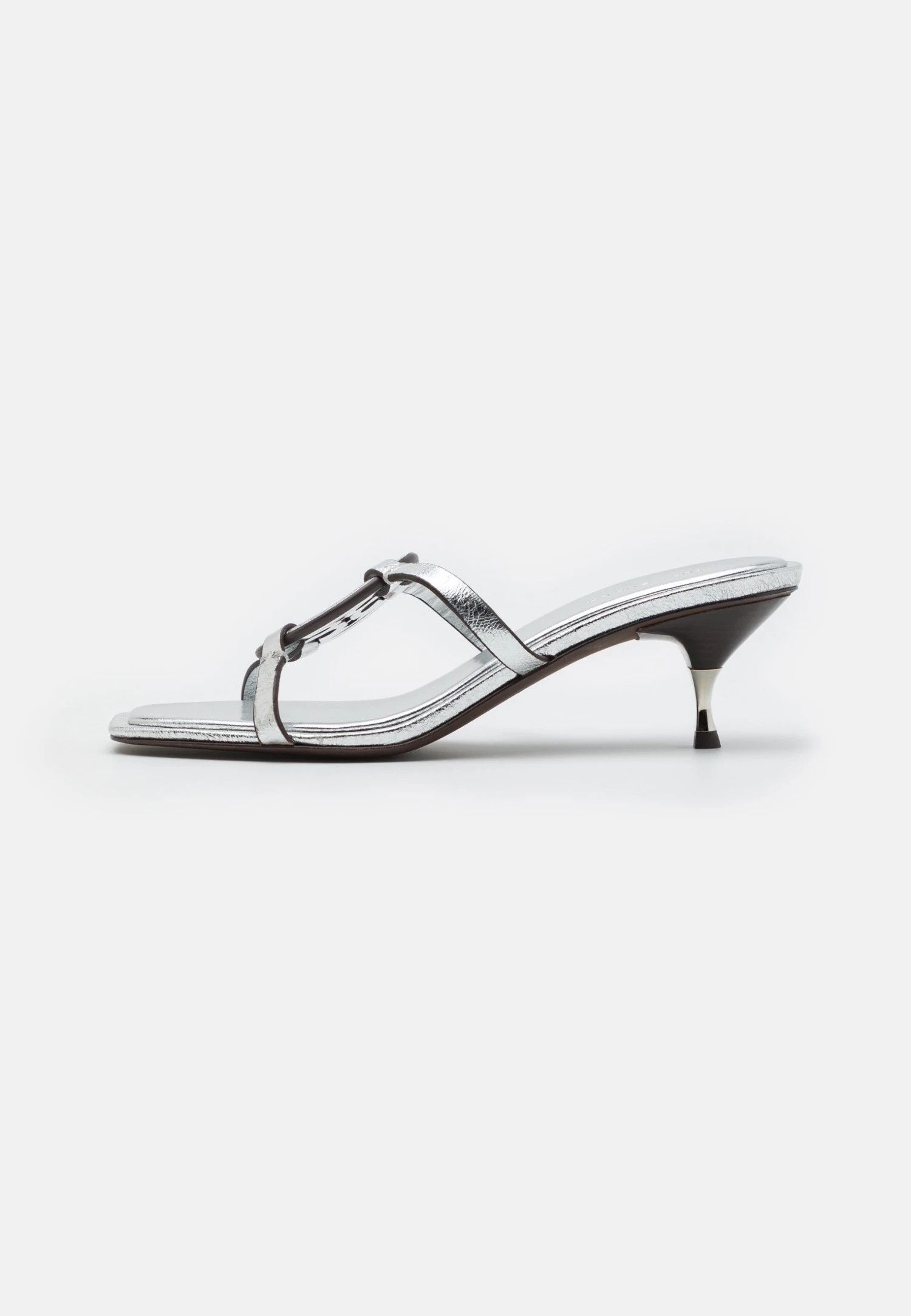 Tory Burch Geo Miller Low Heel - Heeled Mules - Silver - Image 2