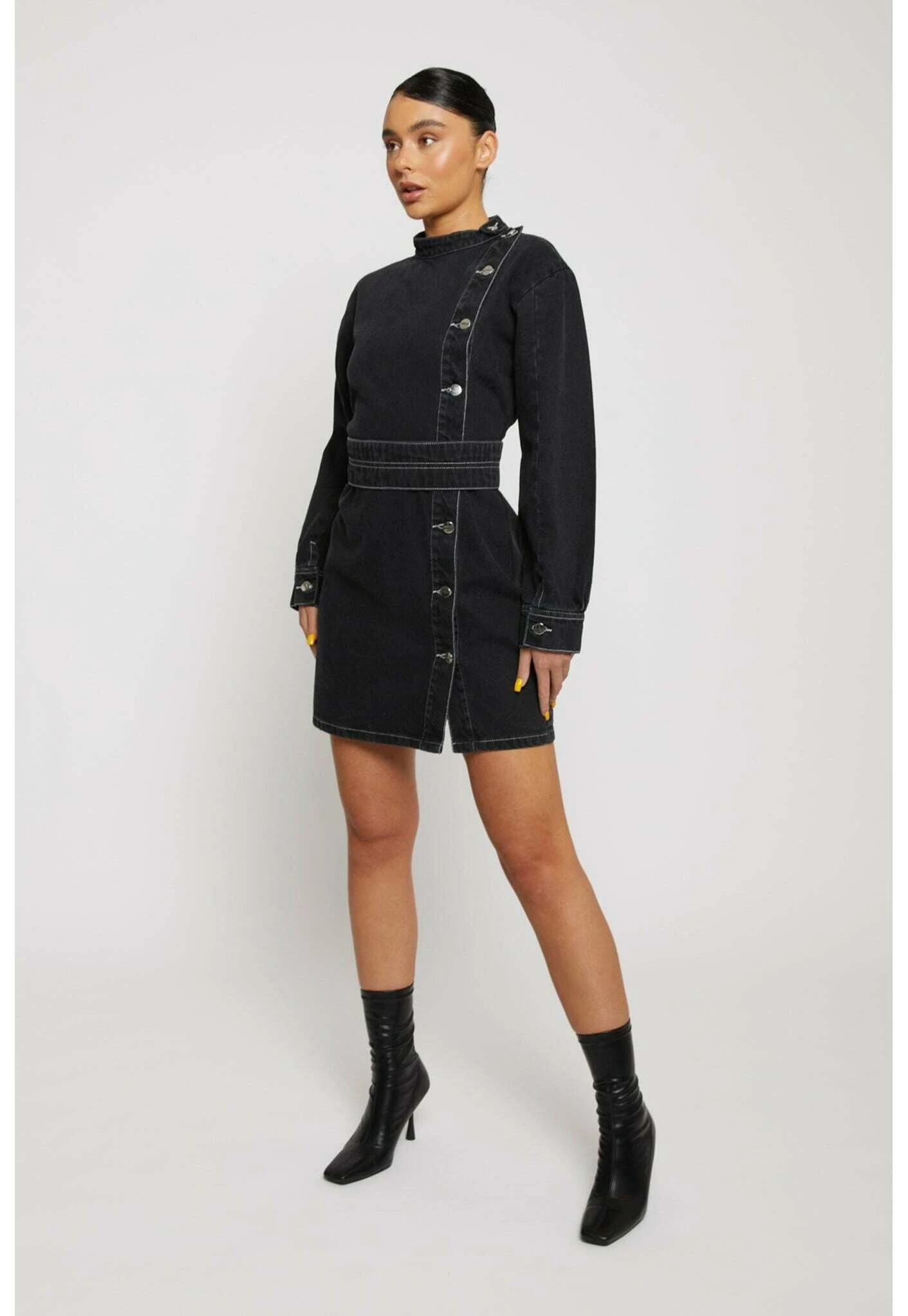 Belted - Shirt Dress - Image 4