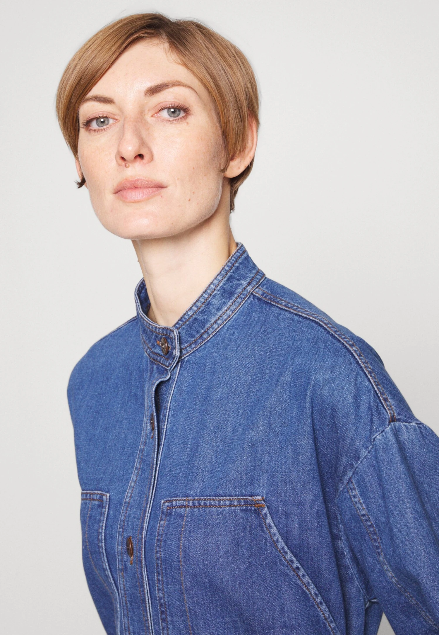 Finito - Denim Dress - Blu - Image 4