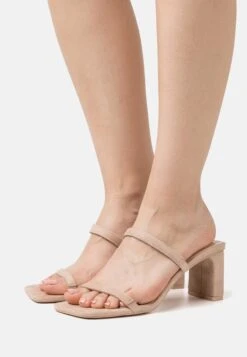 Raid Kirby - Heeled Mules - Nude
