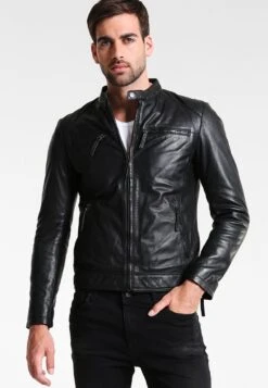SERGE PARIENTE Tonic - Leather Jacket - Black