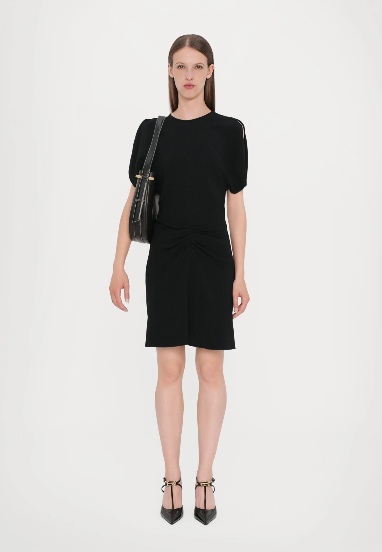 Victoria Beckham GATHERED WAIST MINI DRESS - Day Dress - Black - Image 2