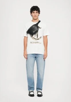 JUST CAVALLI JC METAL LETTERING STYLE 2 UNISEX - Cross Body Bag - Black