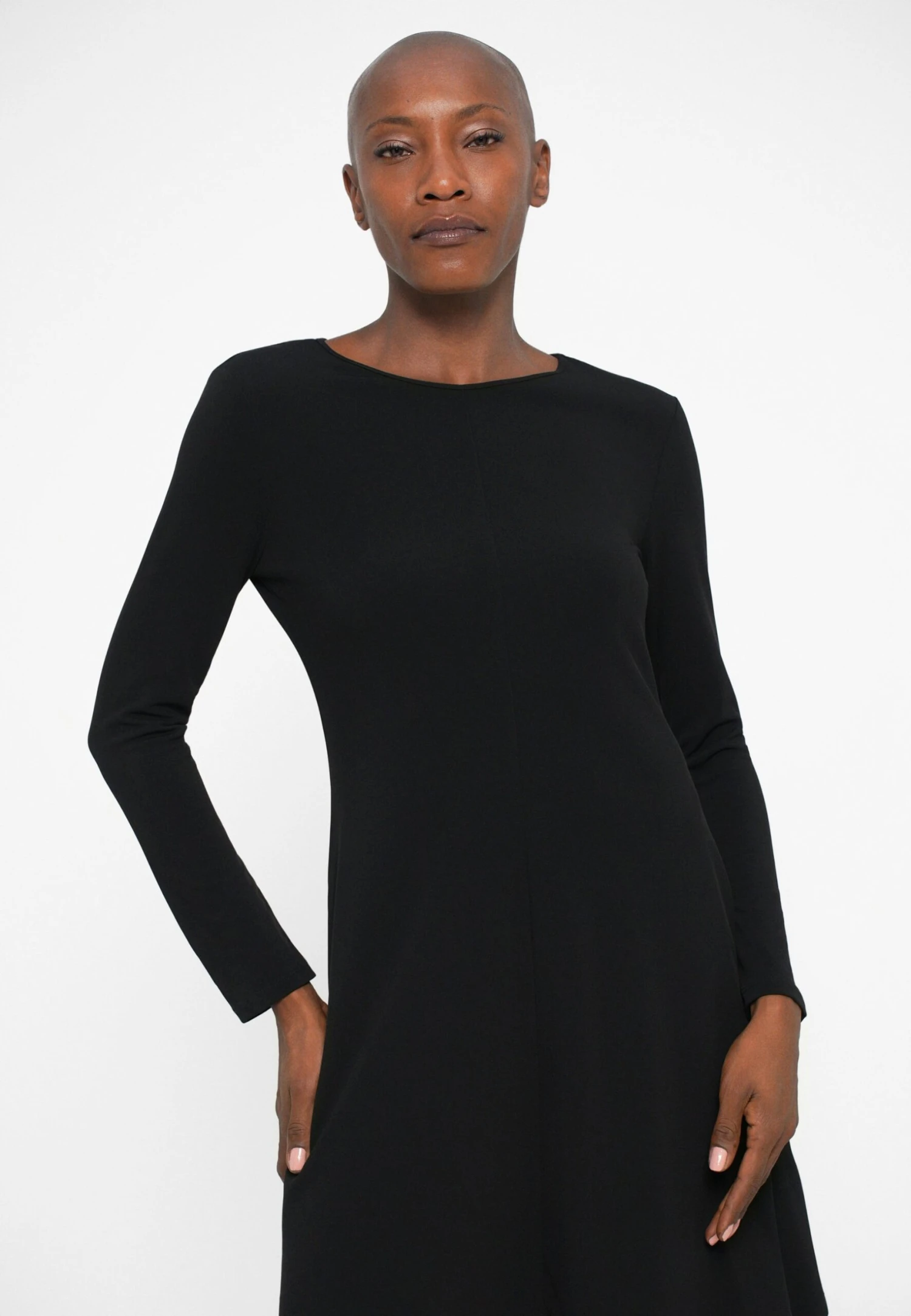 CALIFFO - Jersey Dress - Nero - Image 5