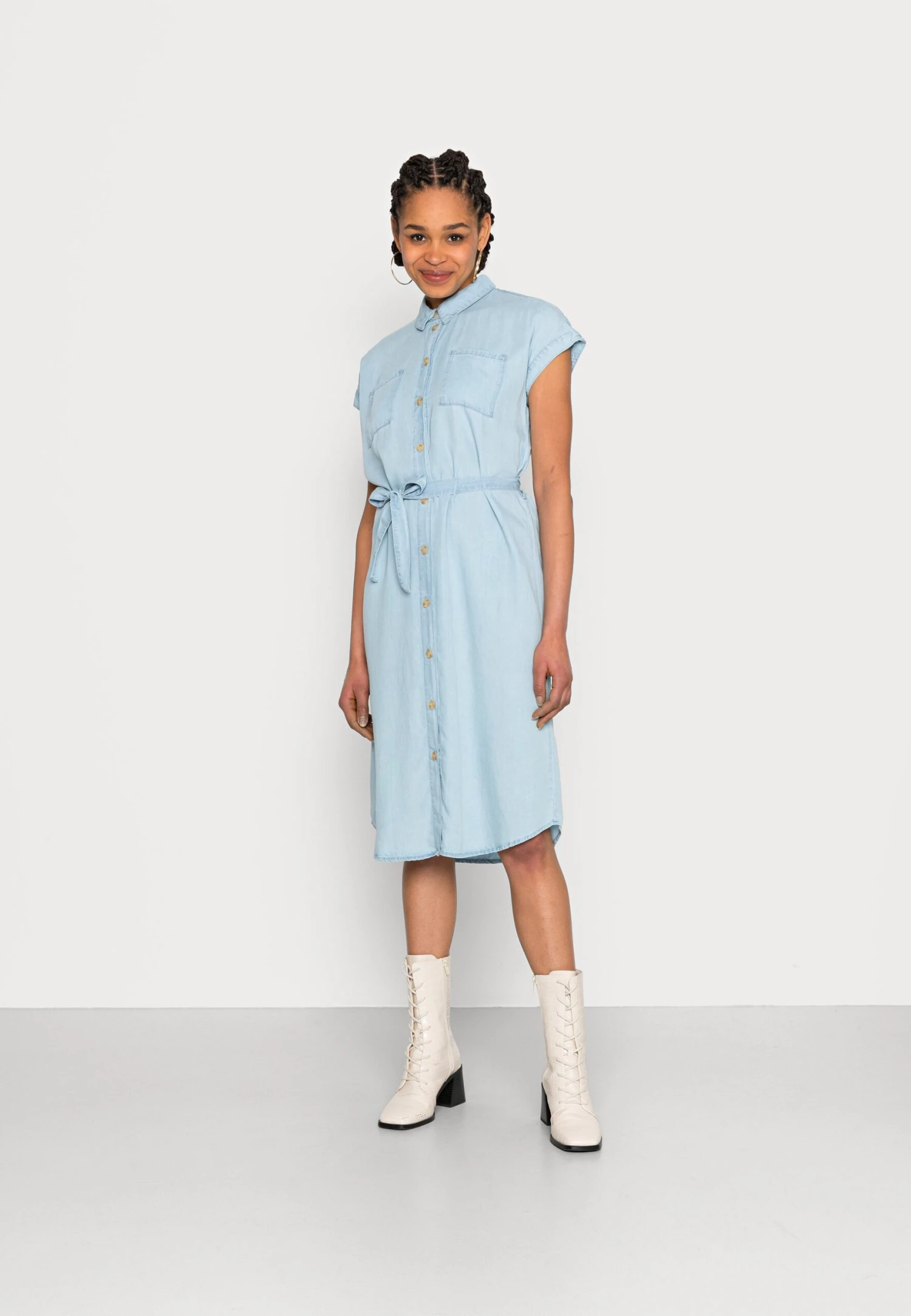 ONLY Onlpema Hannover Dress - Day Dress - Light Blue Denim