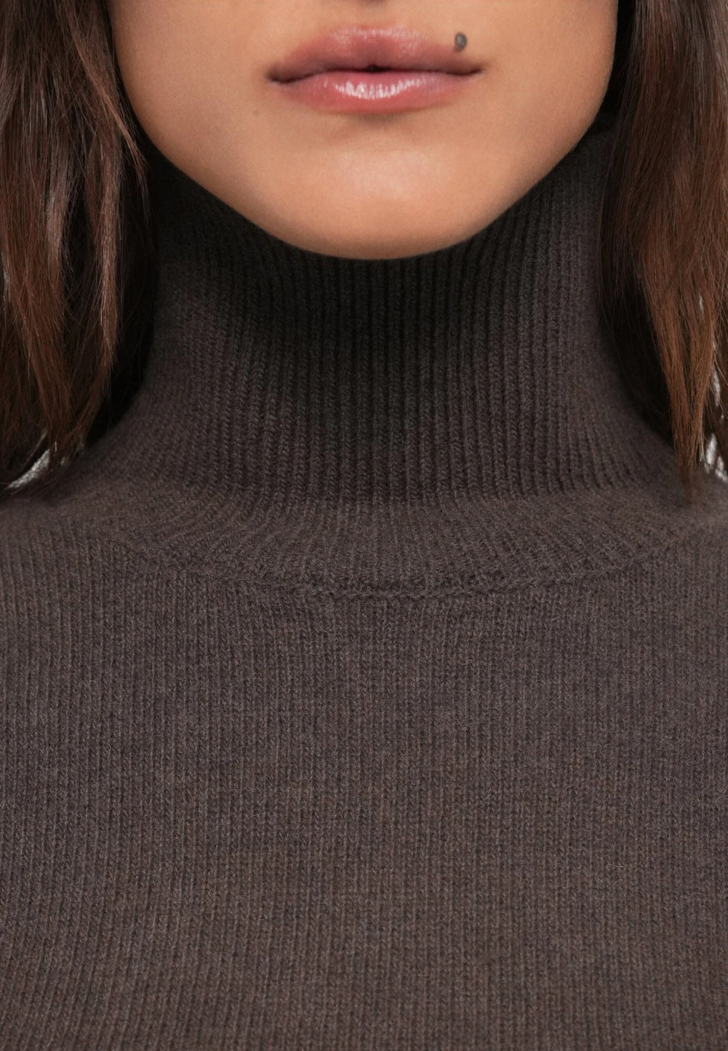 MM6 Maison Margiela MIDI DRESS - Jumper Dress - Brown - Image 7