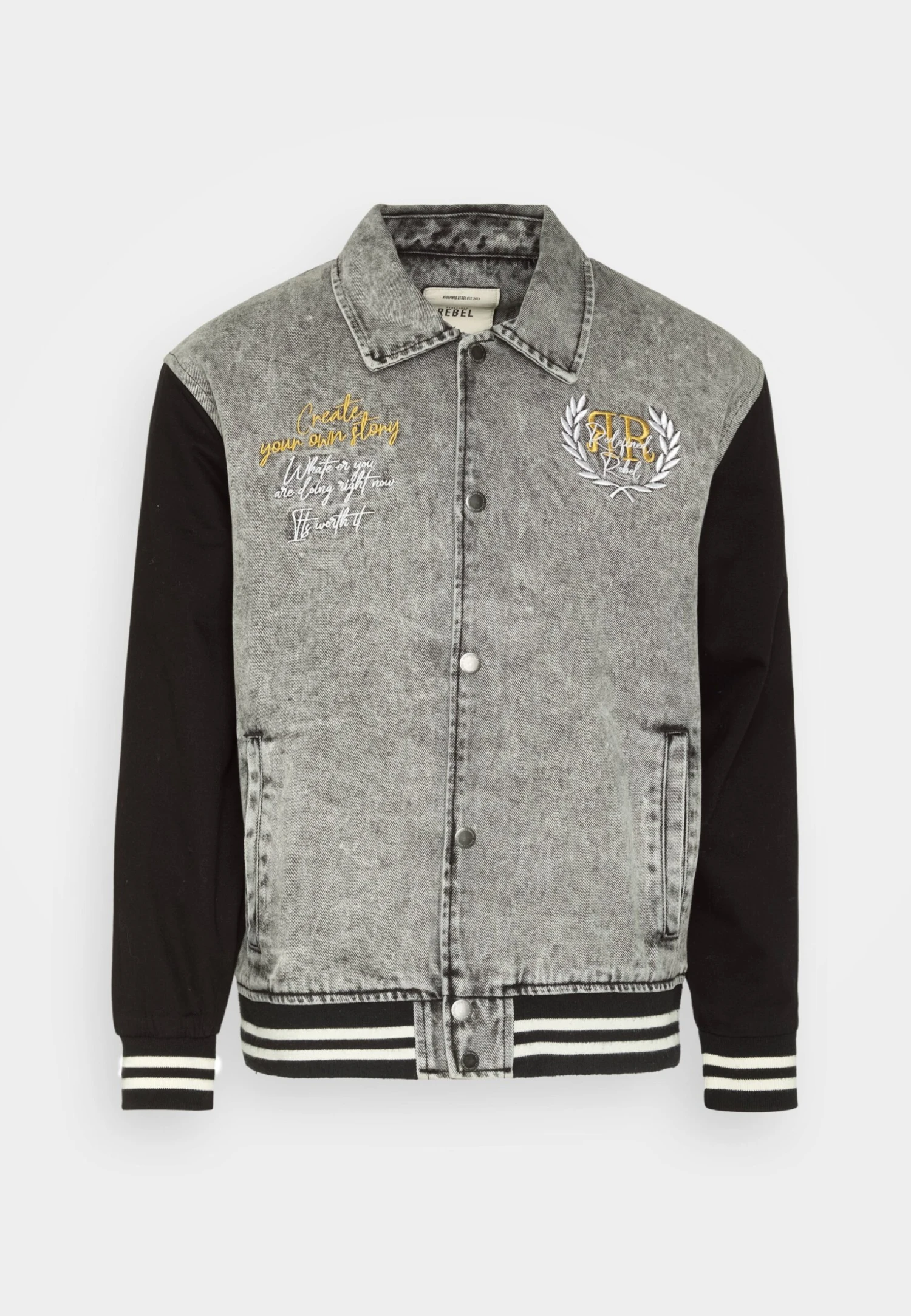 Redefined Rebel Luke Jacket- Denim Jacket - Light Grey - Image 5
