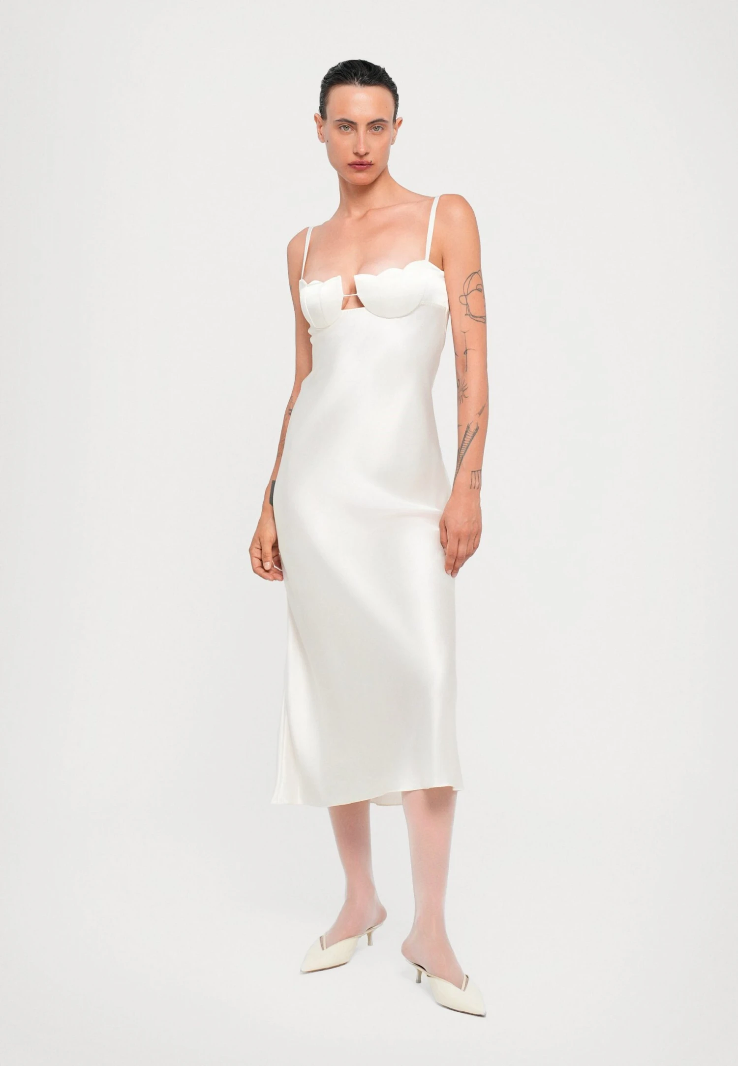 MIDI TULIP - Cocktail Dress / Party Dress - Ivory - Image 2