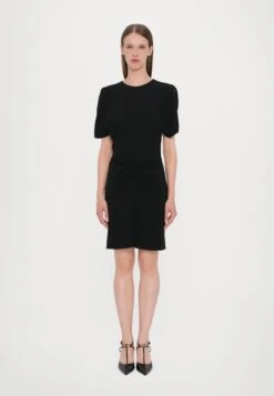 Victoria Beckham GATHERED WAIST MINI DRESS - Day Dress - Black