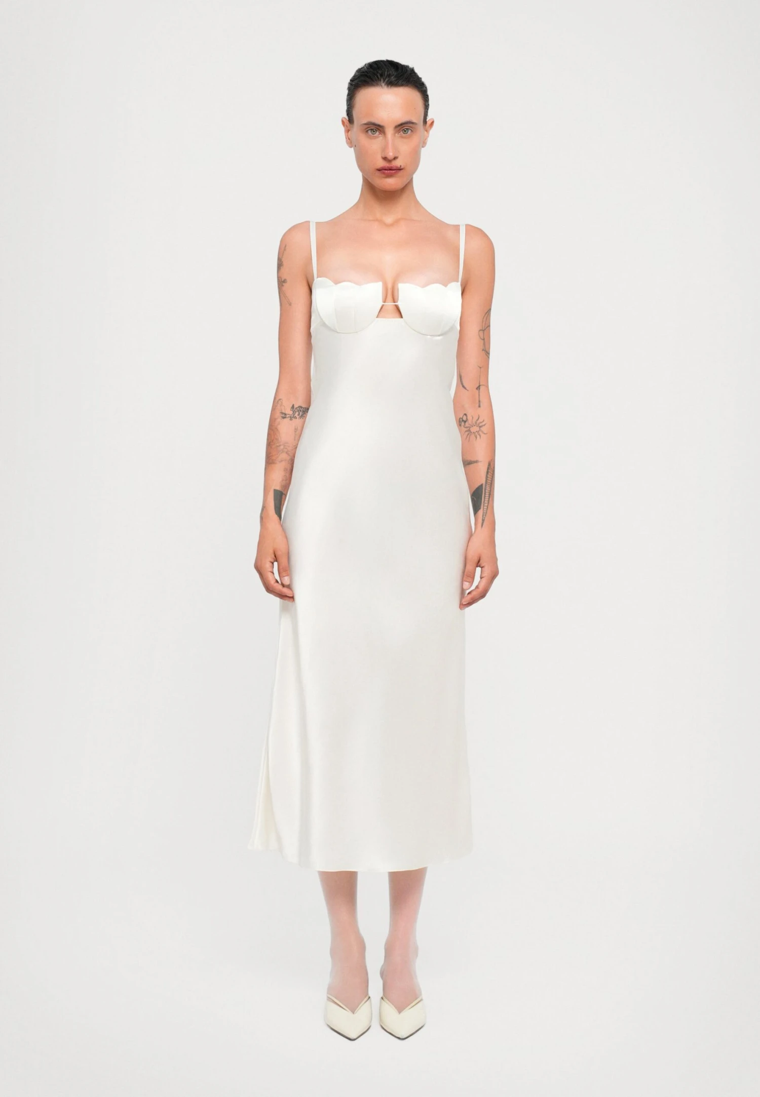 MIDI TULIP - Cocktail Dress / Party Dress - Ivory