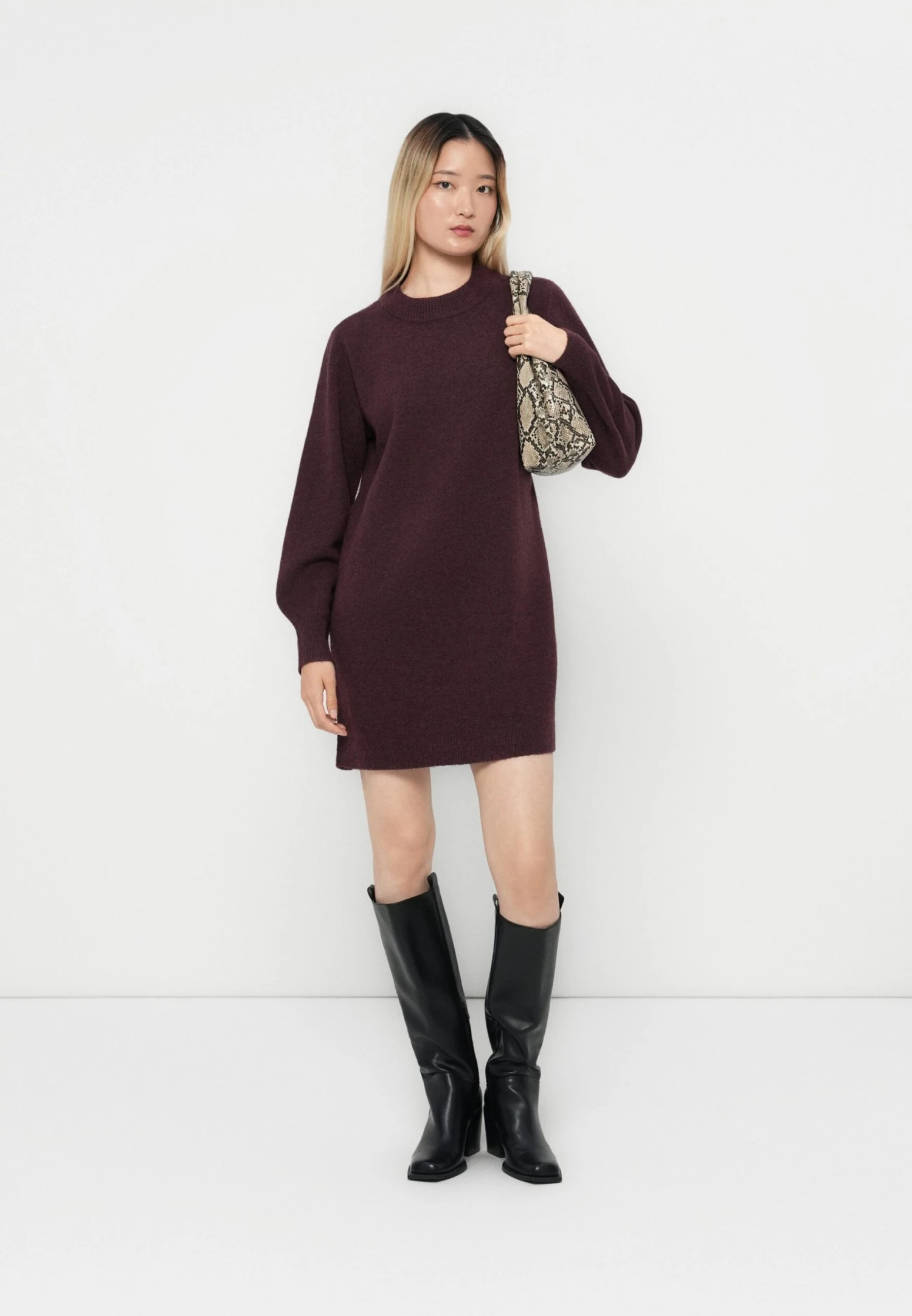 Vero Moda VMBESTI - Jumper Dress - Wine Tasting - Image 2