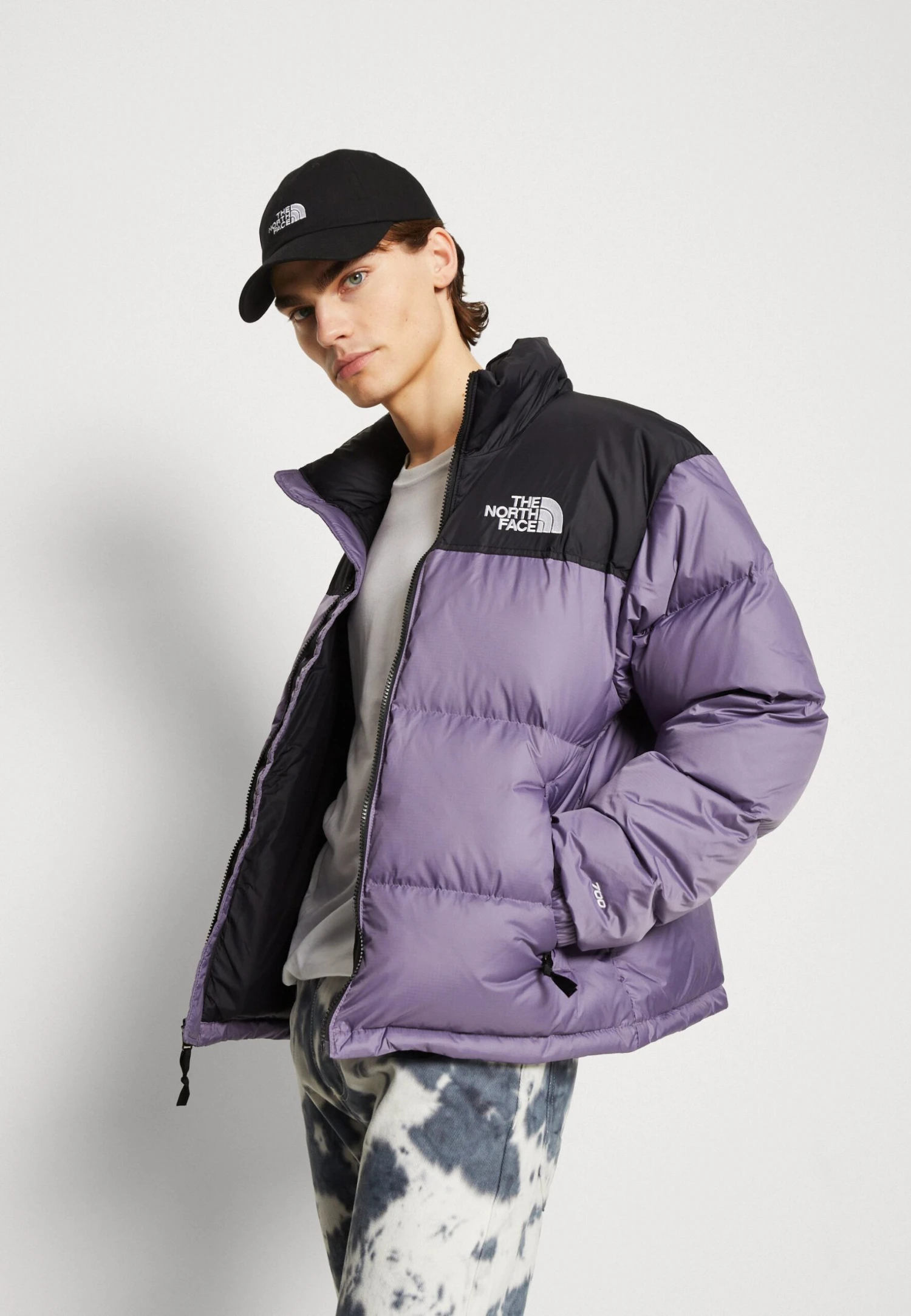 The North Face 1996 Retro - Winter Jacket - Lunar Slate/Black - Image 4