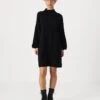 Vero Moda Petite VMNANCY FUNNEL NECK DRESS - Jumper Dress - Black