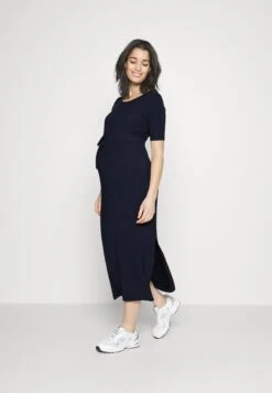 Mamalicious Mlalison Stringdress - Jersey Dress - Dark Blue