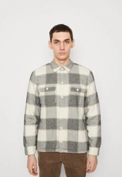 Hollister Co. Shacket - Light Jacket - Grey Splice
