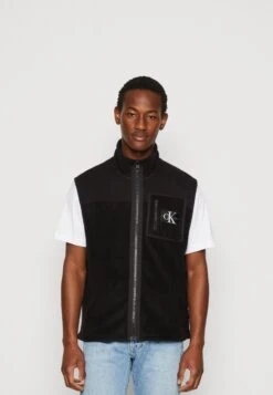 Calvin Klein Jeans Blocking Vest - Waistcoat - Black