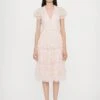 Needle & Thread LAYERED DRESS - Cocktail Dress / Party Dress - Dusk Pink/cream