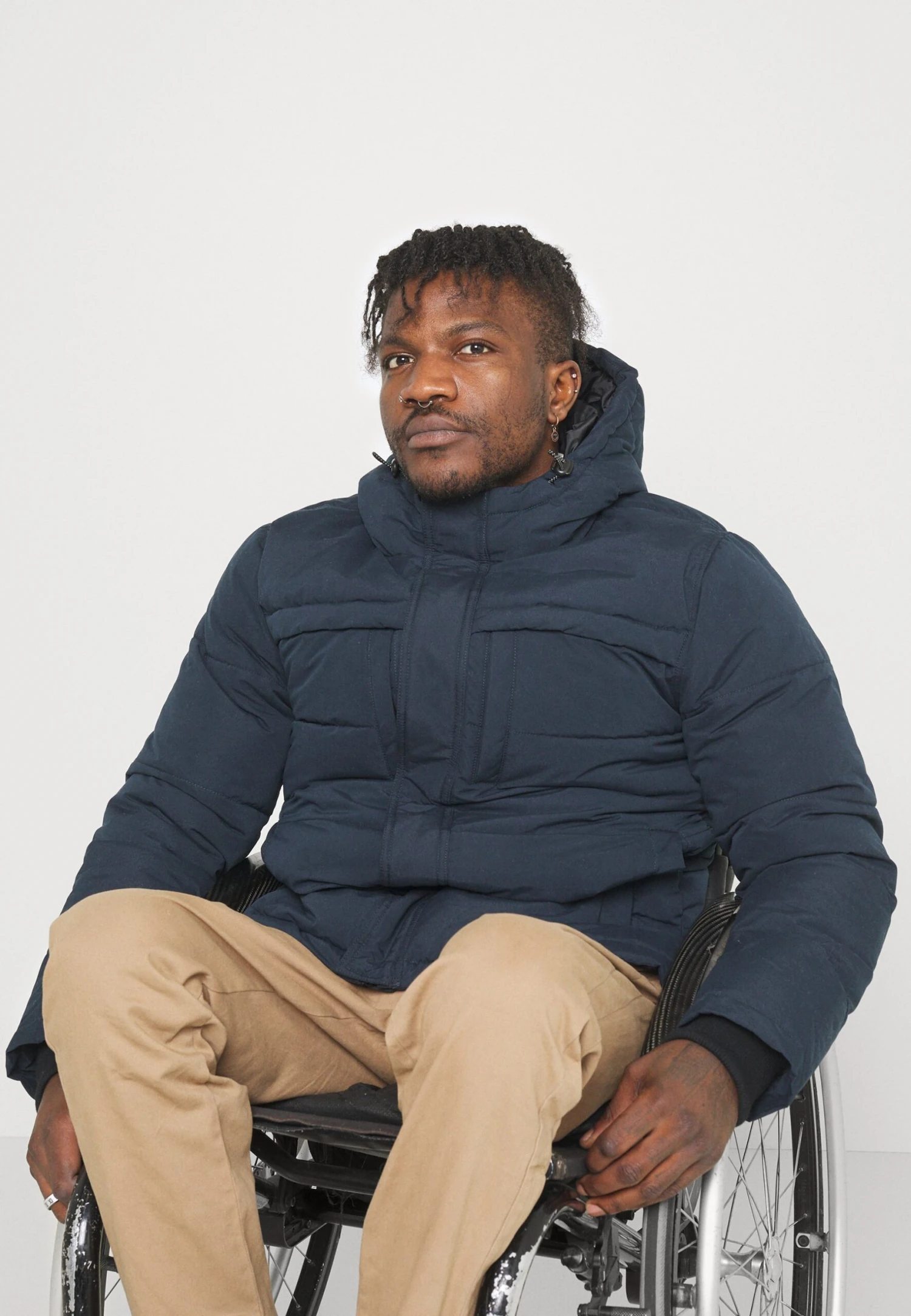 Pier One Winter Jacket - Dark Blue - Image 3