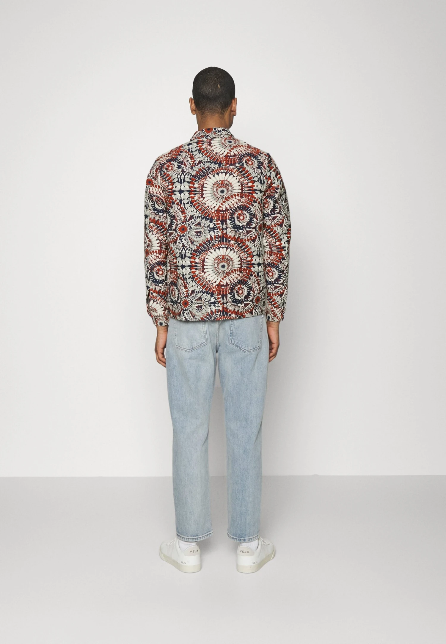 Chase Jacket Unisex - Light Jacket - Navy/Rust - Image 3