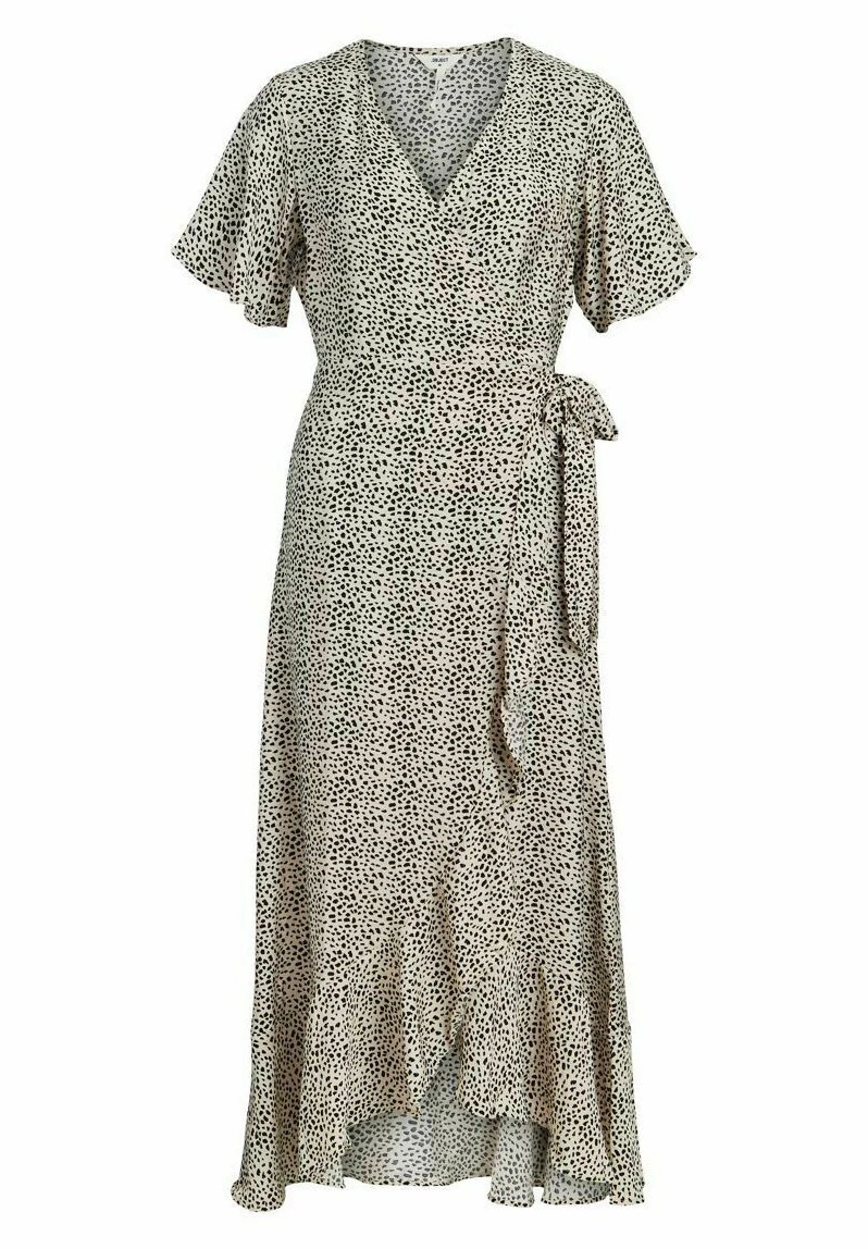 Object Objleonora Sel S Wrap Long - Day Dress - Sandshell - Image 5