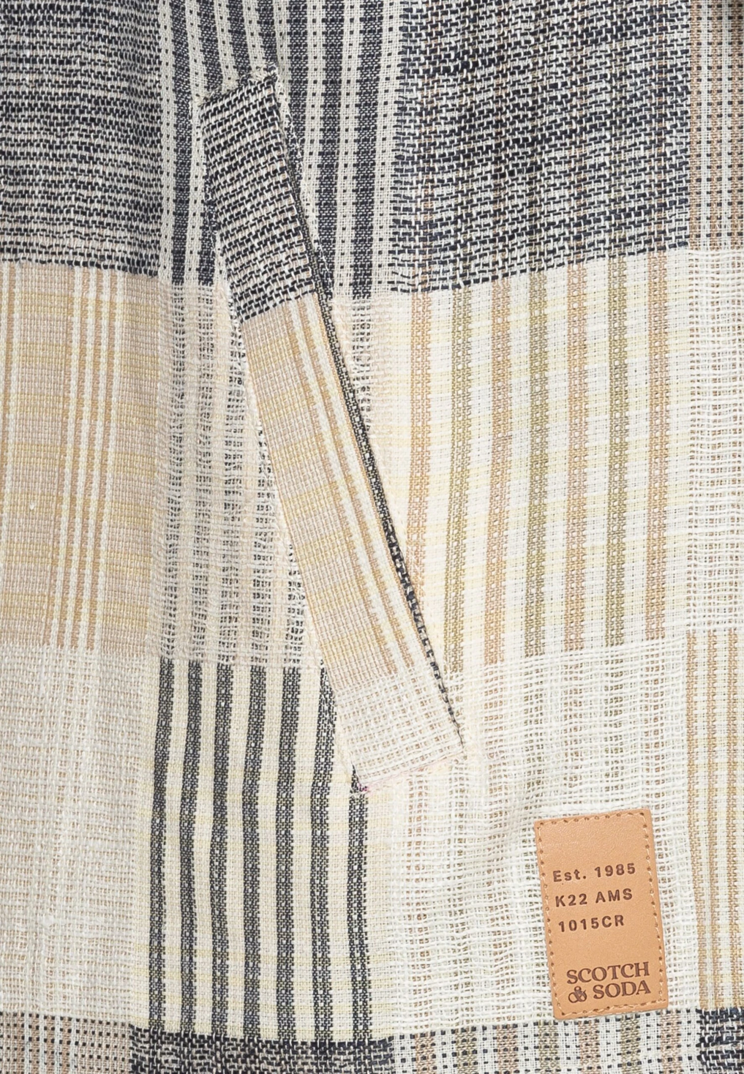 Scotch & Soda Check Overshirt - Summer Jacket - Blue - Image 3