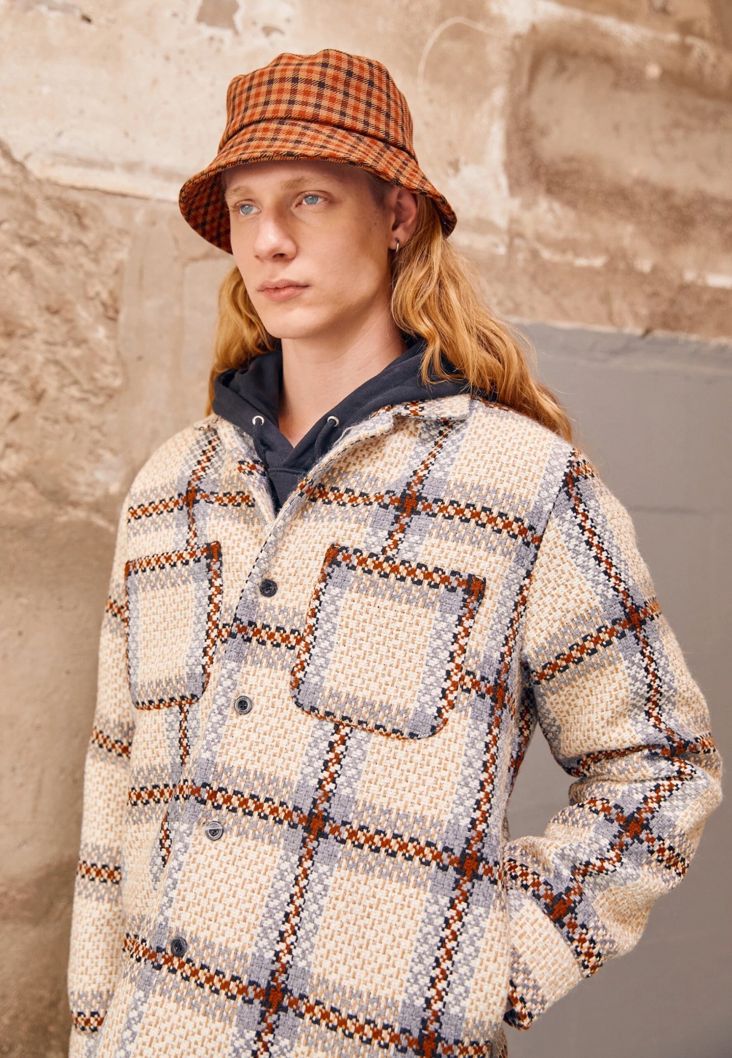 Obey Clothing District Shirt Jacket - Summer Jacket - Irish Cream