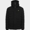 Lyle & Scott Elasticated Puffer - Winter Jacket - Jet Black