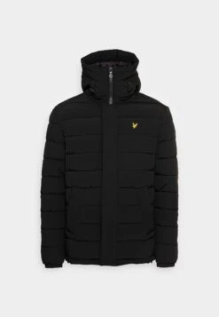 Lyle & Scott Elasticated Puffer - Winter Jacket - Jet Black