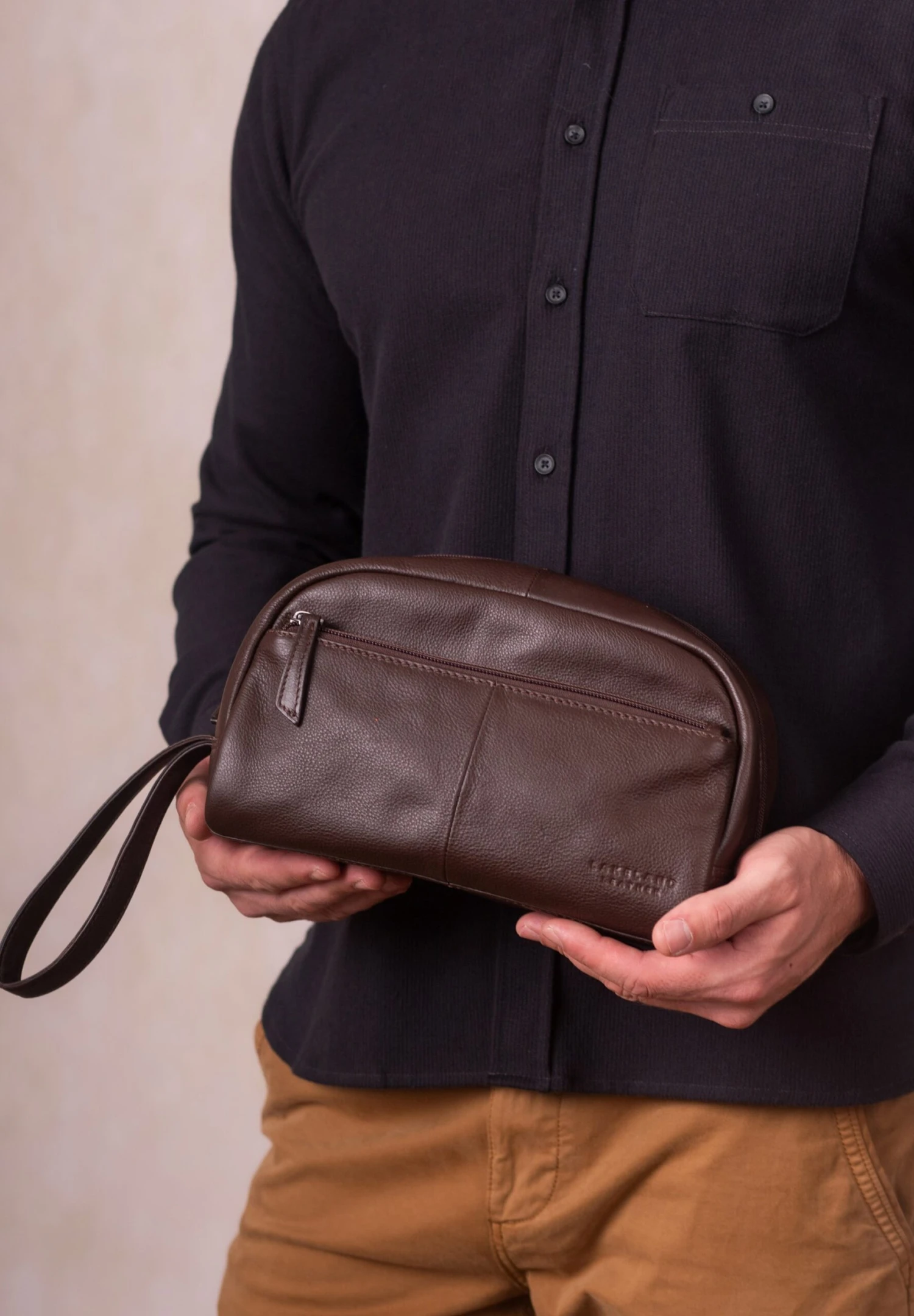 SILLOTH - Wash Bag - Brown