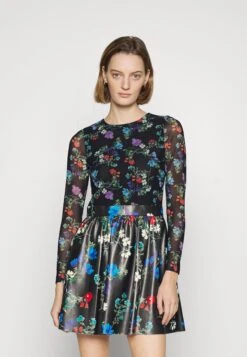 Alice + Olivia Chara Crew- Cocktail Dress / Party Dress - Black