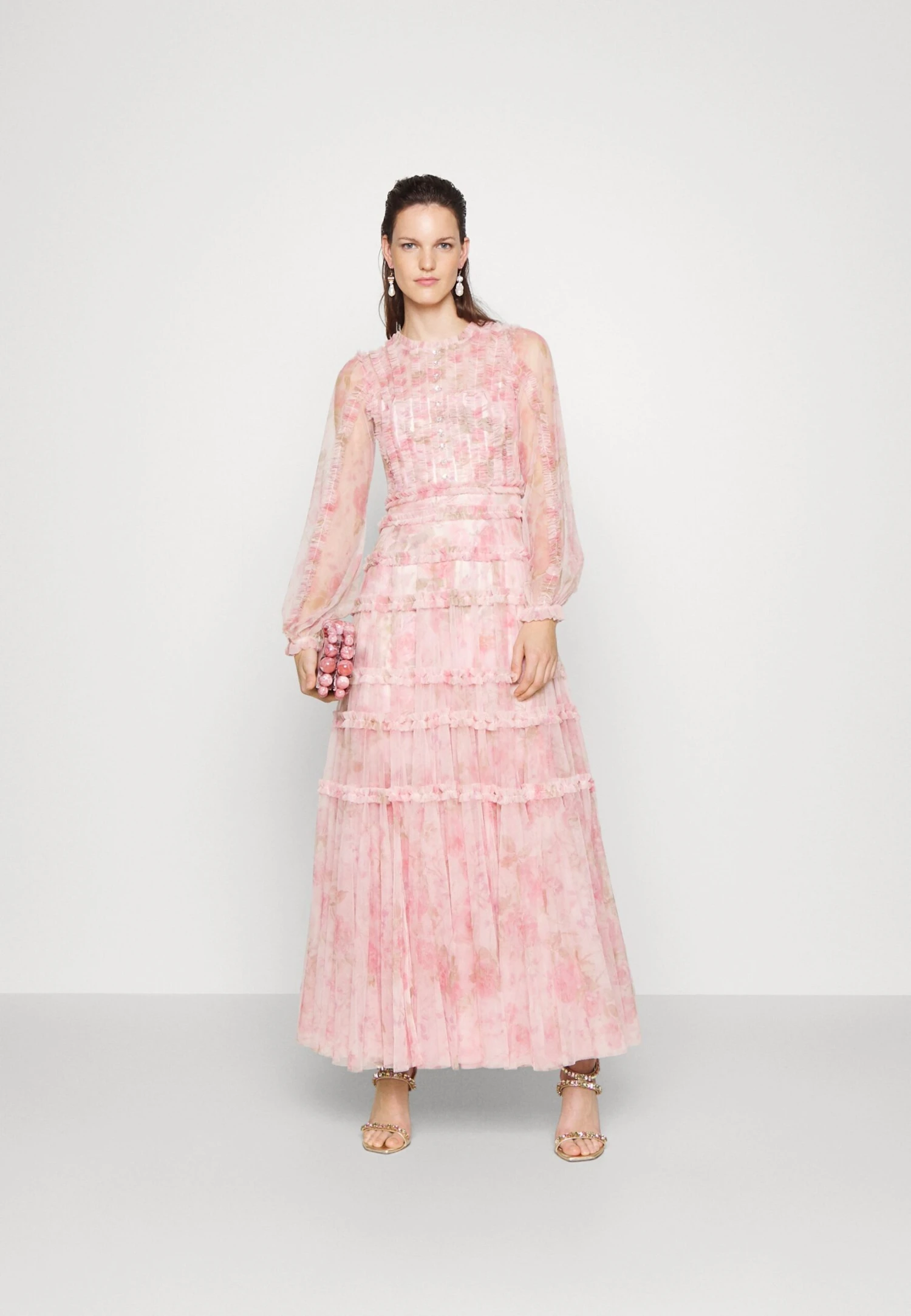 Needle & Thread Rose Bluebell Esme Gown - Occasion Wear - Tinted Pink - Image 2