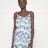 Vero Moda Tall Vmsmilla Singlet Short Dress - Day Dress - Dazzling Blue/Julia