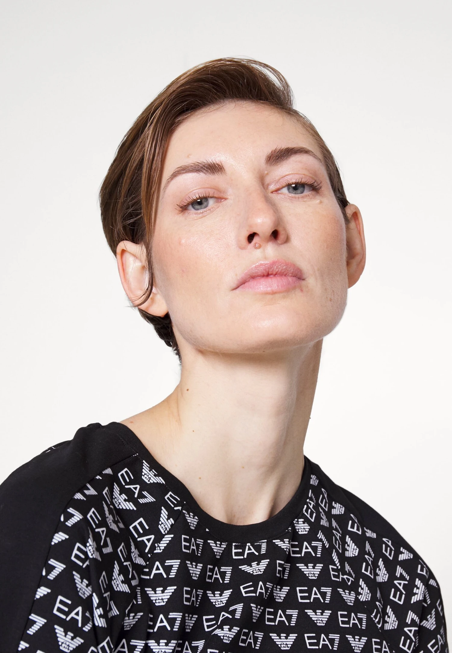 EA7 Emporio Armani Jersey Dress - Fancy Black/White - Image 4