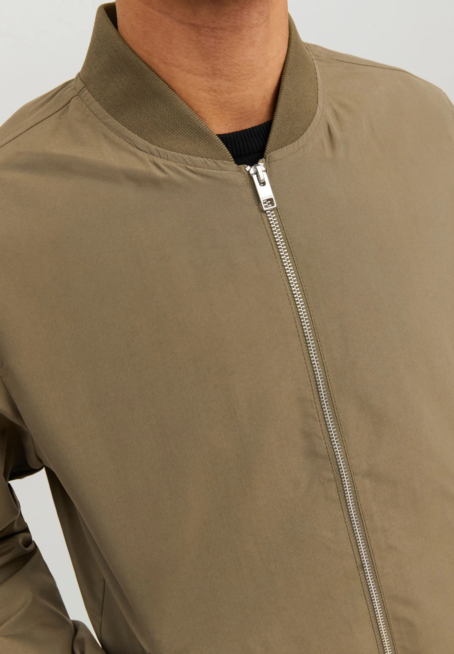 Jack & Jones Erush Noos - Bomber Jacket - Dusky Green - Image 5