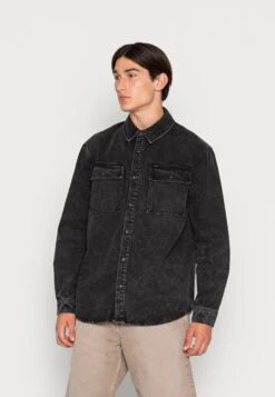 Only & Sons Onsbill Black WashedOvershirt - Denim Jacket - Black Denim
