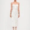 EMBROIDERED WATERLILY - Cocktail Dress / Party Dress - Ivory