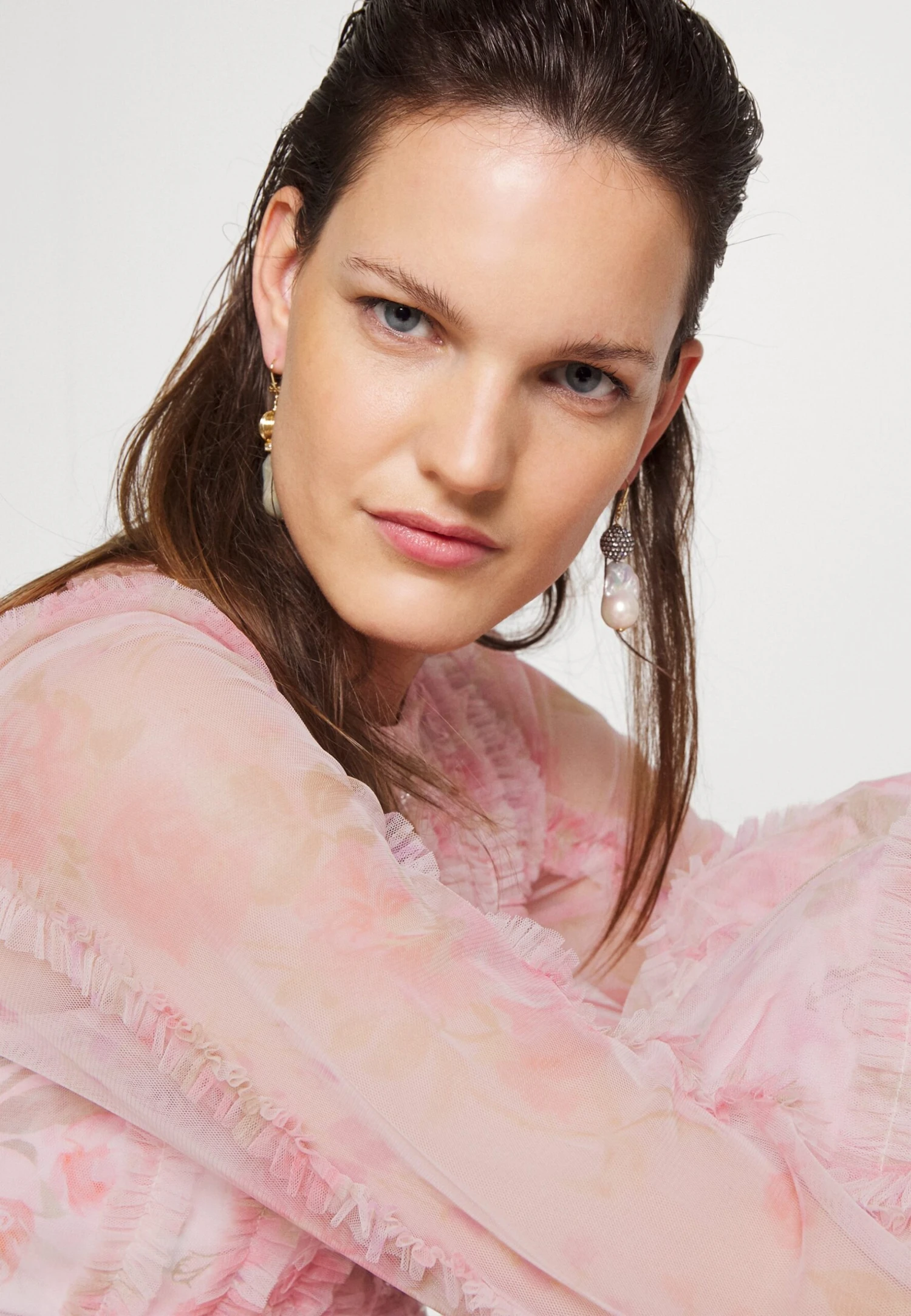 Needle & Thread Rose Bluebell Esme Gown - Occasion Wear - Tinted Pink - Image 4