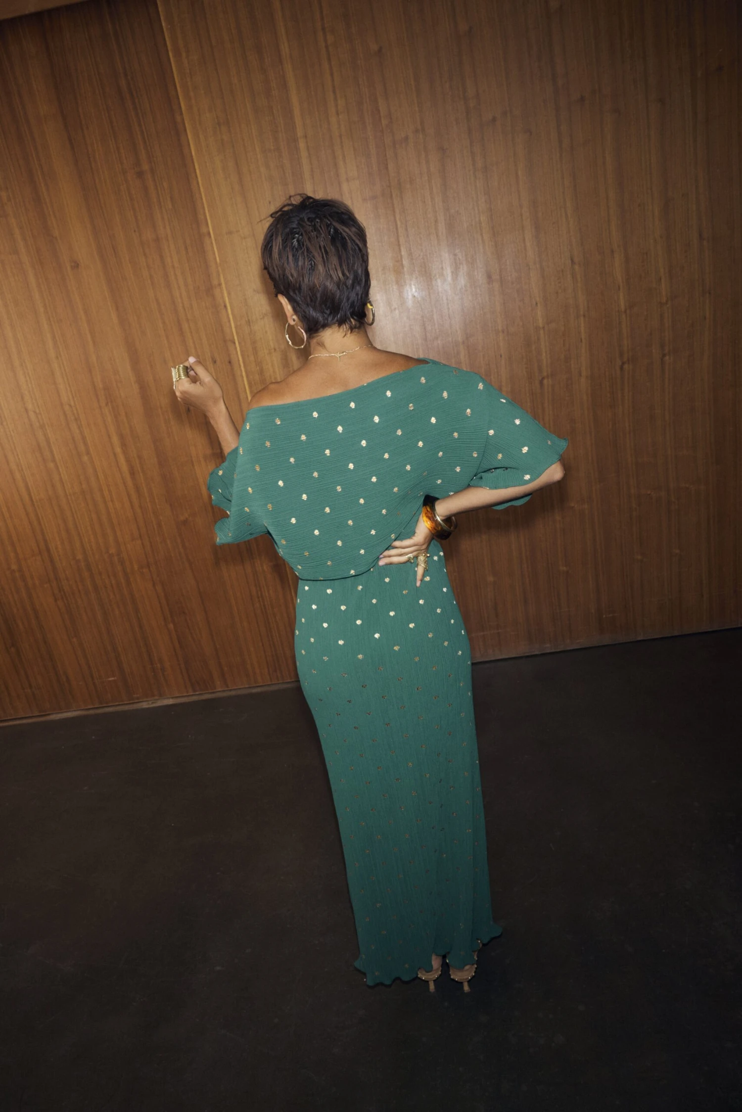 NEVER FULLY DRESSED TILLY DRESS - Maxi Dress - Green - Image 3