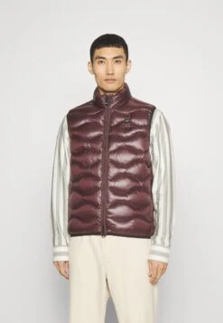 Blauer Basic Roll Stitching - Waistcoat - Blackberry Inside Egeo Sea